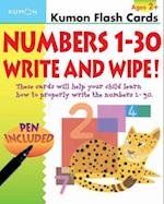 Numbers 1-30 Write & Wipe Flash Cards