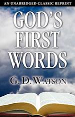 God's First Words