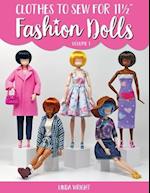 Clothes To Sew For 11 1/2" Fashion Dolls, Volume 1