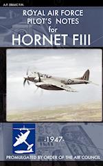 Royal Air Force Pilot's Notes for Hornet Fiii