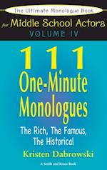 Ultimate Monologue Book for Middle School Actors Volume IV