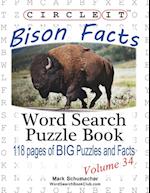 Circle It, Bison Facts, Word Search, Puzzle Book