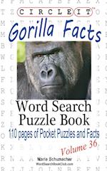 Circle It, Gorilla Facts, Word Search, Puzzle Book