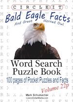 Circle It, Bald Eagle and Great Horned Owl Facts, Pocket Size, Word Search, Puzzle Book