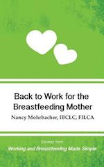 Back to Work for the Breastfeeding Mother