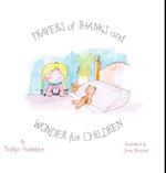 Prayers of Thanks and Wonder for Children