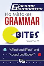 No Mistakes Grammar Bites, Volume IV