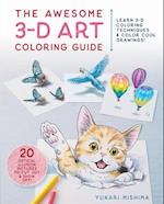 The Awesome 3D Art Coloring Book