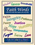Faith Words Adult Coloring Book