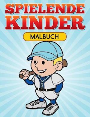 Spielende Kinder Malbuch