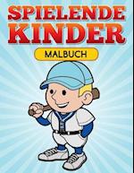 Spielende Kinder Malbuch