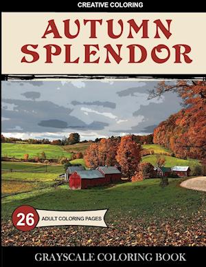 Autumn Splendor Grayscale Coloring Book