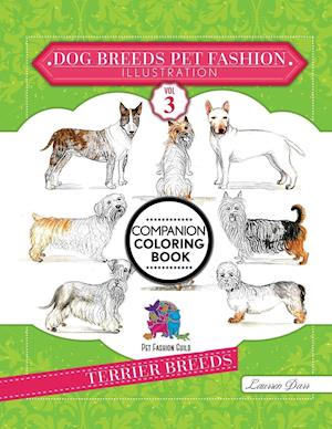 Dog Breeds Pet Fashion Illustration Encyclopedia Coloring Companion Book