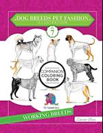 Dog Breeds Pet Fashion Illustration Encyclopedia Coloring Companion Book