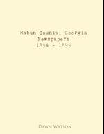 Rabun County, Georgia, Newspapers, 1894 - 1899 