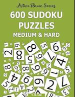 600 Sudoku Puzzles, Medium and Hard