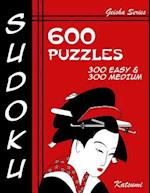 Sudoku 600 Puzzles - 300 Easy & 300 Medium
