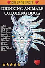 Drinking Animals Coloring Book