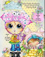 Sherri Baldy My-Besties Hoppy Spring Qt's Coloring Book