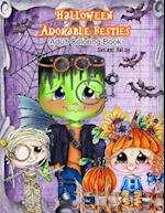 Halloween Adorable Besties Adult Coloring Book