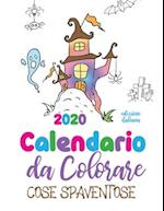 Calendario da colorare 2020 cose spaventose (edizione italiana)