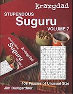 Krazydad Stupendous Suguru Volume 7: 108 Puzzles of Unusual Size 