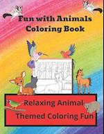 Fun with Animals Coloring Book: Relaxing Animal-Themed Coloring Fun 