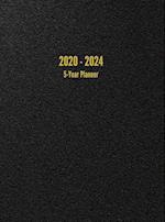 2020 - 2024 5-Year Planner: 60-Month Calendar (Black)