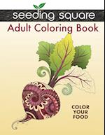 Seeding Square Adult Coloring Book