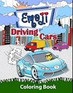 Emoji Driving Cars Coloring Book