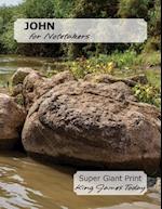 JOHN for Notetakers: Super Giant Print - 28 point, King James Today 