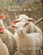 Study Write Psalms 73 to 89: Large Print - 16 point, King James Today™ 