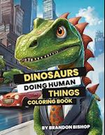Dinosaurs Doing Human Things Coloring Book