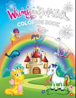 Whimsical World Coloring Book: Unicorns, Dinosaurs, Mermaids, Dragons, Fairies, Spaceships, and More! 