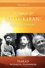 Homage to Amal Kiran (K.D. Sethna) 