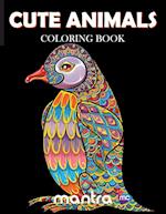 Cute Animals Coloring Book: Coloring Book for Adults: Beautiful Designs for Stress Relief, Creativity, and Relaxation 