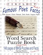 Circle It, Famous Poet Facts, Book 2, Word Search, Puzzle Book 