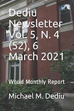 Dediu Newsletter Vol. 5, N. 4 (52), 6 March 2021