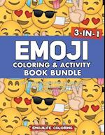 Emoji Coloring & Activity Book Bundle
