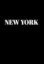 New York: Black Decorative Book for Decorating Shelves, Coffee Tables, Home Decor, Stylish World Fashion Cities Design 