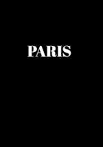 Paris: Hardcover Black Decorative Book for Decorating Shelves, Coffee Tables, Home Decor, Stylish World Fashion Cities Design 