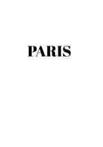 Paris: Hardcover White Decorative Book for Decorating Shelves, Coffee Tables, Home Decor, Stylish World Fashion Cities Design 