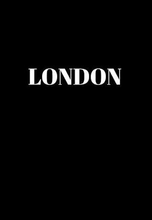 London: Hardcover Black Decorative Book for Decorating Shelves, Coffee Tables, Home Decor, Stylish World Fashion Cities Design