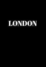 London: Hardcover Black Decorative Book for Decorating Shelves, Coffee Tables, Home Decor, Stylish World Fashion Cities Design 