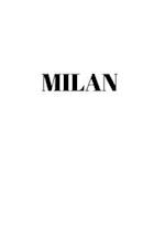 Milan: Hardcover White Decorative Book for Decorating Shelves, Coffee Tables, Home Decor, Stylish World Fashion Cities Design 