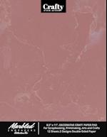 Marbled Endpapers Collection Two, 8.5" x 11", Decorative Craft Paper Pad for Scrapbooking, Printmaking, Arts and Crafts