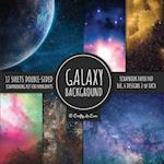 Galaxy Background Scrapbook Paper Pad 8x8 Scrapbooking Kit for Papercrafts, Cardmaking, DIY Crafts, Space Pattern Design, Multicolor 