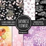 Japanese Flowers Scrapbook Paper Pad 8x8 Scrapbooking Kit for Papercrafts, Cardmaking, Printmaking, DIY Crafts, Floral Themed, Designs, Borders, Backgrounds, Patterns