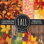 Fall Scrapbook Paper Pad 8x8 Scrapbooking Kit for Papercrafts, Cardmaking, Printmaking, DIY Crafts, Nature Themed, Designs, Borders, Backgrounds, Patterns