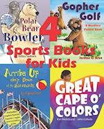 4 Sports Books for Kids: Illustrated for Beginner Readers 
